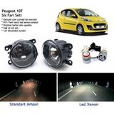 Bagajon Peugeot 107 2005-2012 Beyaz LED Xenon Sis Farı Seti