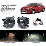 Bagajon Peugeot 207 2006-2009 Beyaz LED Xenon Sis Farı Seti