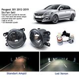 Bagajon Peugeot 301 2012-2019 Beyaz LED Xenon Sis Farı Seti