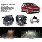 Bagajon Peugeot 307 2005-2008 Beyaz LED Xenon Sis Farı Seti
