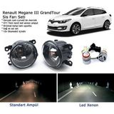 Bagajon Renault Megane Sw Grandtour 2008-2015 Beyaz LED Xenon Sis Farı Seti