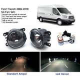 Bagajon Transit 2006-2018 Beyaz LED Xenon Sis Farı Seti
