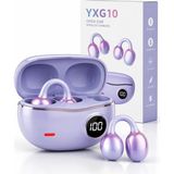 Bagajon Yxg‑10 Bluetooth Kulaklık | Kablosuz Spor ve Günlük Kullanım Için – Mikrofonlu, Ergonomik, Şarjlı Mor - Açık Beyaz