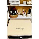 Bagand Krem Çamaşır Makine Örtüsü Wash&dry Baskılı - 1 Adet