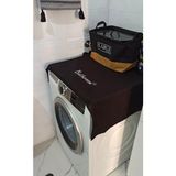 Bagand Siyah Çamaşır Makine Örtüsü Bathroom Baskılı - 1 Adet