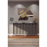 Bagax Ahşap ve Modern Petek Kaplama Mdf Panel Gizleme Dresuar Iç Ölçü 156 cm Dış Ölçü 160 cm