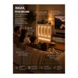 BAGAX **LED IŞIKLI ** PETEK KAPLAMA, Beyaz Renk,iç Ölçü 76 Cm Dış Ölçü 80 Cm Petek Kaplama, Dresuar