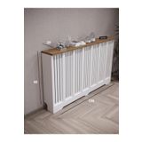 BAGAX Petek Üstü Dekoratif Dresuar – Kalorifer Gizleme Antre Konsolu | Dar Alanlar İçin Modern ( iç 136 ) ( dış 140 cm ) D2