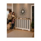 BAGAX Petek Üstü Dekoratif Dresuar – Kalorifer Gizleme Antre Konsolu | Dar Alanlar İçin Modern ( iç 136 ) ( dış 140 cm ) D3