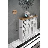 BAGAX Petek Üstü Dekoratif Dresuar – Kalorifer Gizleme Antre Konsolu | Dar Alanlar İçin Modern ( iç 76 ) ( dış 80 cm ) D7