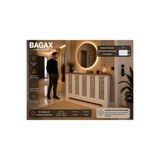 BAGAX Petek Üstü Dekoratif Dresuar – Kalorifer Gizleme Antre Konsolu | Dar Alanlar İçin Modern ( iç 96 ) ( dış 100 cm ) D1