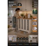 BAGAX Petek Üstü Dekoratif Dresuar – Kalorifer Gizleme Antre Konsolu | Dar Alanlar İçin Modern ( iç 96 ) ( dış 100 cm ) D4