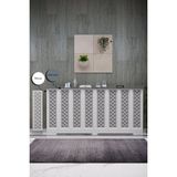 Bagax Şık ve Modern Dekoratif Mdf Ön Panel Radyatör Dresuar Iç Ölçü 156 cm Dış Ölçü 160 cm
