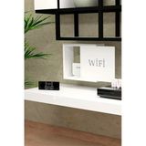 Bagax Wifi Yazı Desenli Modem/Sigorta Saklama Kutusu, 40Cm X 33Cm