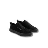 Bağcıklı Süet Erkek Klasik Sneakers Ayakkabı Tarz0104 (Siyah, EU Ayakkabı Beden Sistemi, Yetişkin, Sayısal, Orta, 42)