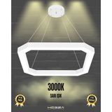 Bagel (Beyaz Kasa, Sarı Işık) Ledli Modern Sarkıt Linear LED Avize Salon Mutfak Oturma Odası Yatak Odası Antre Hol LED