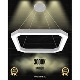 Bagel (Gri Kasa, Sarı Işık) Ledli Modern Sarkıt Linear LED Avize Salon Mutfak Oturma Odası Yatak Odası Antre Hol LED