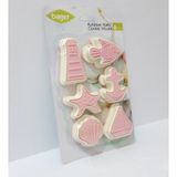 Bager 6 Parça Kurabiye Kalıbı - Pembe