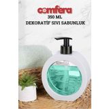 BAGER MARKET Comfera 350 ML Banyo ve Mutfak Tezgah Üstü, Yuvarlak, Sıvı Sabunluk, Bulaşık, Lavabo, Deterjanlık