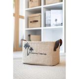 Bages Jüt Dolap Içi Çamaşır Çocuk Odası Oyuncak Düzenleyici Katlanır Saklama Sepeti Organizer 24X17X15 - Açık Kahverengi - 1 Adet