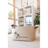 Bages Jüt Dolap Içi Çamaşır Çocuk Odası Oyuncak Düzenleyici Katlanır Saklama Sepeti Organizer 34X24X21 - Açık Kahverengi - 1 Adet