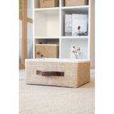 Bages Jüt Dolap Içi Organizer Takı, Makyaj, Banyo, Ofis Düzenleyici Saklama Kutusu Organizer 26X20X10 cm - Bej - 1 Adet