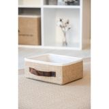Bages Jüt Dolap Içi Organizer Takı, Makyaj, Banyo, Ofis Düzenleyici Saklama Kutusu Organizer 35 x 26 x 15 Cm - Açık Bej - 1 Adet