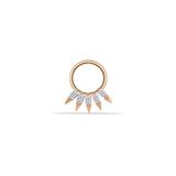 Baget Taşlı Diken Motifli Helix Piercing