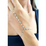 Baget Zirkon Taşlı 925 ayar Gümüş Tasarım Şahmeran