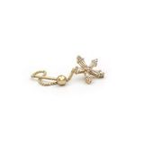 Bagetli Yıldız Altın Tragus Küpe