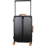 Baggaj V2523 PC VALİZ 65 CM - Siyah - Şampanya