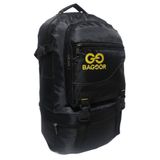 Baggor 50L Siyah Su Geçirmez Çok Gözlü Laptop Bölmeli Kampçı-Seyahat-Dağcı-Okul Sırt Çantası