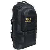 Baggor 65 Litre Körüklü Siyah Su Geçirmez Çok Gözlü Laptop Bölmeli Erkek Bayan Okul-Kampçı-Seyahat-Dağcı-Outdoor-Trekking Sırt Çantası (Siyah)