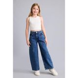 Baggy Fıt Jean Lacivert Pantolon Kız Çocuk
