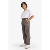 Baggy Fit Standart Paça Gabardin Pantolon Erkek Çocuk