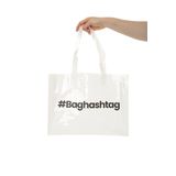 Baghashtag Beyaz Şeffaf Plaj Çantası