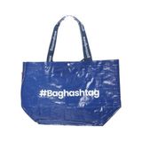 Baghashtag Mavi Büyük Boy Plaj Çantası Su Geçirmez Özellikte Poliüretan Malzeme ile Şık Görünüm - 50x35x20