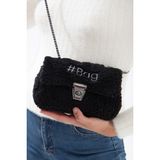 Baghashtag Siyah Mini Peluş Çanta - Minik