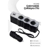 Baghes Araç Çakmaklık Çoklayıcı – USB Çıkışlı 3’lü Oto Çakmak Soketi (12V/24V)