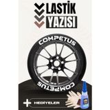 Baghes Competus Motosiklet Ve Otomobil Araç 3d Oto Lastik Yazısı Sticker Arma Seti – 8 Adet