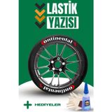 Baghes Continental Motosiklet Ve Otomobil Araç 3d Oto Lastik Yazısı Sticker Arma Seti – 8 Adet