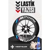 Baghes M Power Motosiklet Ve Otomobil Araç 3d Oto Lastik Yazısı Sticker Arma Seti – 8 Adet