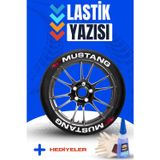 Baghes Mustang Motosiklet Ve Otomobil Araç 3d Oto Lastik Yazısı Sticker Arma Seti – 8 Adet