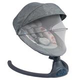 Bagi Dandini 2 Ev Tipi Ana Kucağı, Otomatik Sallanma, Bluetooth, Tente Ve Sineklikli, 0-9 Kg, Koyu Gri
