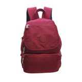 Baginn 571 Collection Kadın Sırt Çantası Yağmur Geçirmez Hafif Klinkır Kumaş Çok Cepli (Bordo)