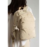Baginn 571 Collection Lise Üniversite Okul Çantası Klinkır Kumaş Sırt Çantası 45 x 30 cm - Bej