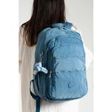 Baginn 571 Collection Lise Üniversite Okul Çantası Klinkır Kumaş Sırt Çantası 45 x 30 cm - Mavi