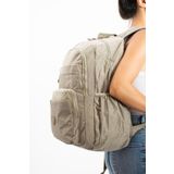Baginn 571 Collection Okul Çantası Çok Cepli Yağmur Geçirmez Klinkır Kumaş (Bej)