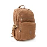 Baginn 571 Collection Okul Çantası Çok Cepli Yağmur Geçirmez Klinkır Kumaş taba