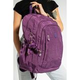 Baginn 571 Collection Sırt Çantası 43*30 Cm Okul Çantası Klinkır Kumaş - 43 x 30 cm - Mor